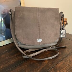 Lauren by Ralph Lauren Gray Crossbody bag